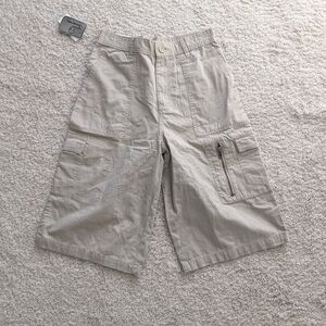 Boy's Beige Cargo Shorts